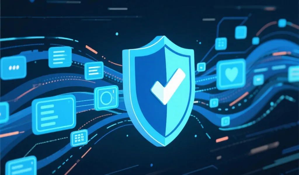 平台数据安全与隐私保护机制插画